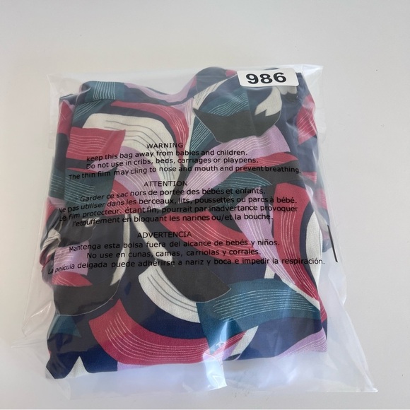 Maeve Anthropologie Cheyenne Blouse Peplum Geometric Brick Navy - Picture 14 of 15